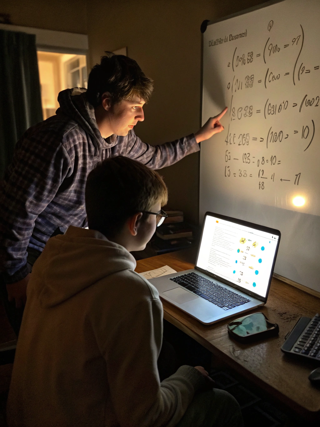Student engaged in a math coaching session